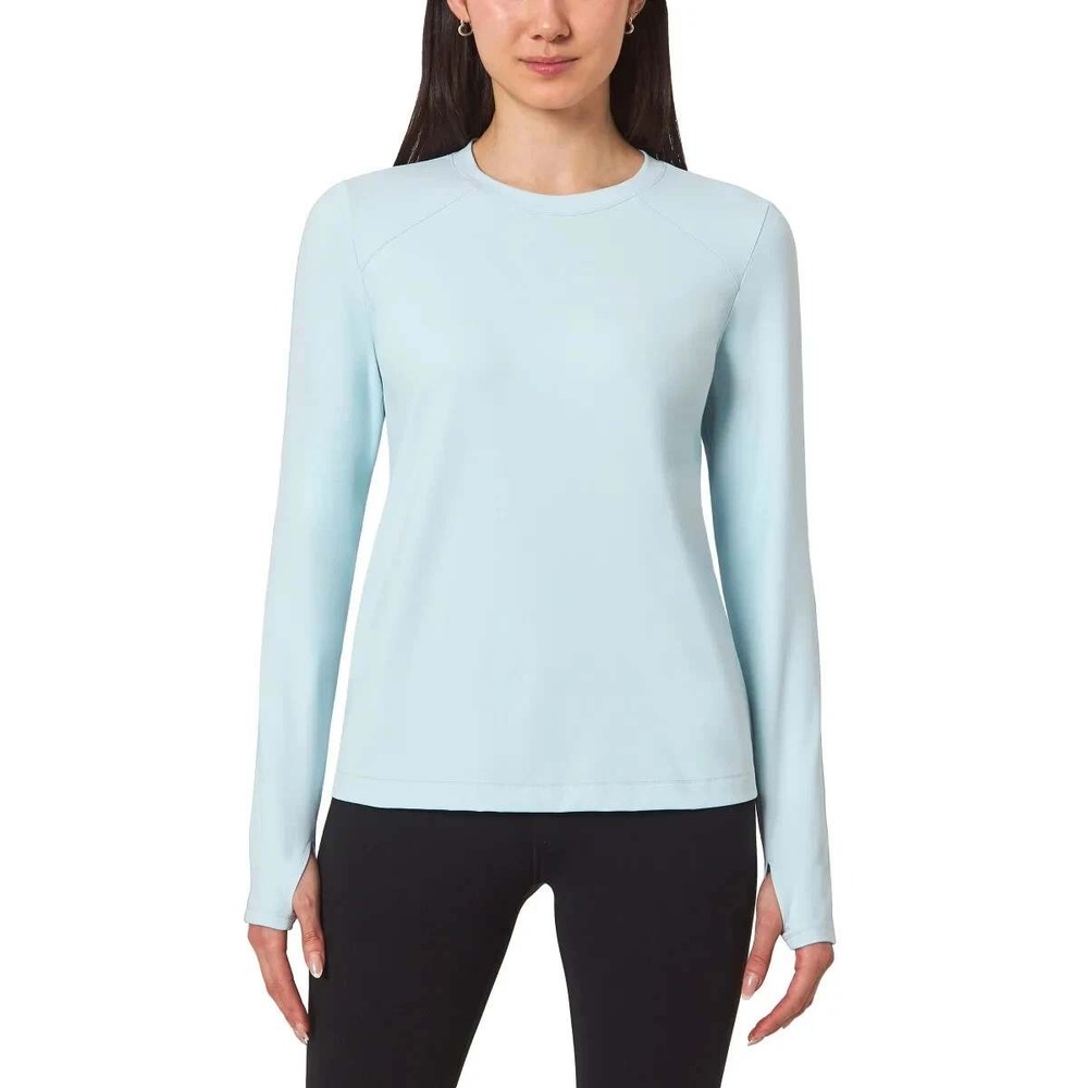 NWT Mondetta Active Long Sleeve Top Women's M Blue Nylon Spandex